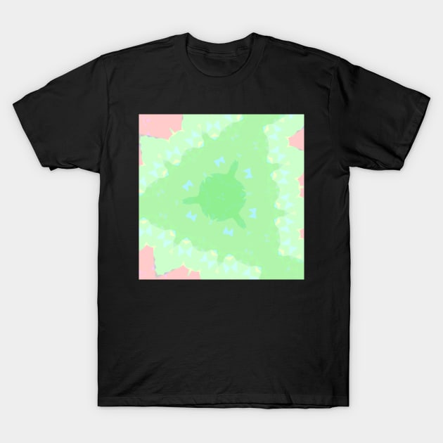 Kaleidoscope Of Greens and Pinks T-Shirt by Peaceful Space AS
